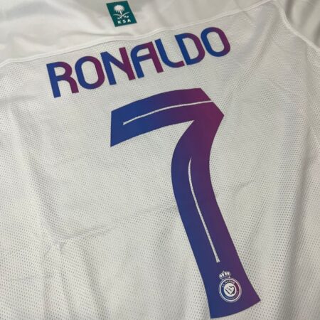 Shirt Al Nassr 2023-24 Third Ronaldo #7 White Third Men's Soccer Football