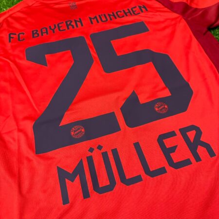 Shirt Bayern Munich 2024-25 Home Muller #25 Men's Soccer Football