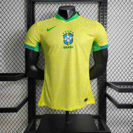 Shirt Brazil National Team 24-25 Home kit Mens Player Version Soccer Football