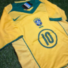 Shirt Brazil National Team 2004 Ronaldinho #10 Home Men's Soccer Football - Image 2