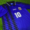 Shirt Argentina 1994 Maradona #10 Away Blue  Men's Soccer Football - Image 2