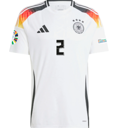 Shirt Germany 2024-25 Rüdiger #2 Home Men's Soccer Football