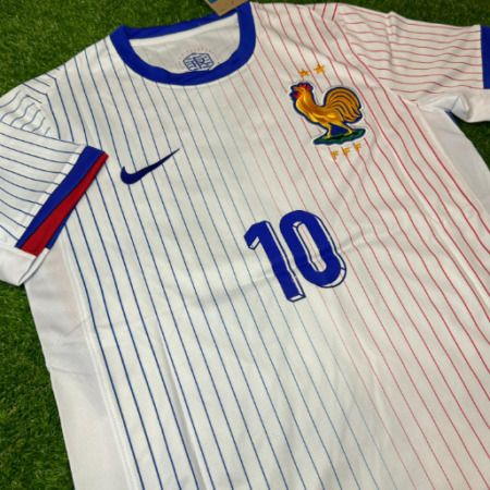 Shirt France 2024-25 Away Mbappe #10 Men's Soccer Football