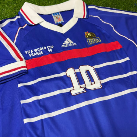 Shirt France 1998 Home Zidane #10 Men's Soccer Football