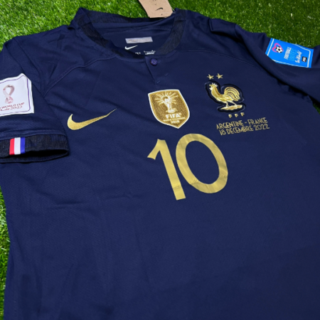 Shirt France 2022 Home Mbappe #10 Final Men's Soccer Football