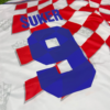 Shirt Croatia 1998 Home šuker #9 Retro Men's Soccer Football - Image 9