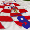 Shirt Croatia 1998 Home šuker #9 Retro Men's Soccer Football - Image 10