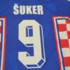 Shirt Croatia 1998 Away šuker #9 Retro Men's Soccer Football - Image 2