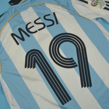 Shirt Argentina 2006 Messi #19 Home Men's Soccer Football