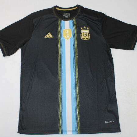 Shirt Argentina Bisht Edition Messi #10 Black Blue Special Men's Soccer Football