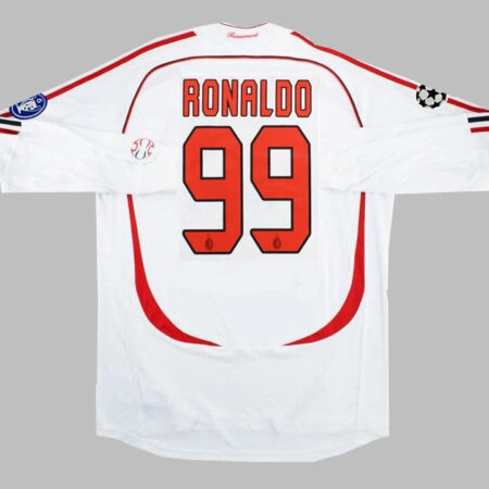 shirt Ac Milan 2006-2007 Home Ronaldo #99 Champions League Final long sleeves