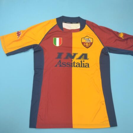 shirt roma 01-02 red yellow S-XXL