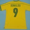 Shirt Brazil National Team 1998 Home Ronaldo #9 Men's Soccer Football - Image 4