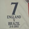 Shirt England 2002 Home With Patch Men's Soccer Football - Image 11