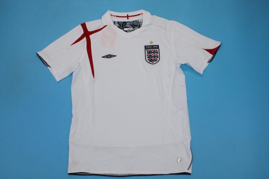 Shirt England 2006 Home Gerrard #6 Men's Soccer Football