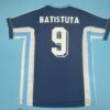 Shirt Argentina 1998 BATISTUTA  #9 Away Men's Soccer Football - Image 7