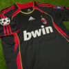 Shirt Ac Milan 06-07 Third Kaka #22 Champions League Men's Retro Soccer Football - Image 2