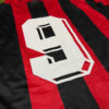 Shirt Ac Milan 90/91 Home Van Basten #9 Retro Men's Soccer Football - Image 2