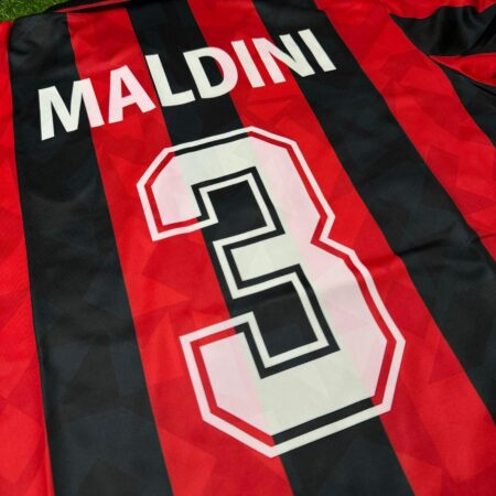 Shirt Ac Milan 93/94 Home Maldini #3 Retro Men's Soccer Football