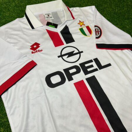 Shirt Ac Milan 95/97 Away White Retro Men's Soccer Football