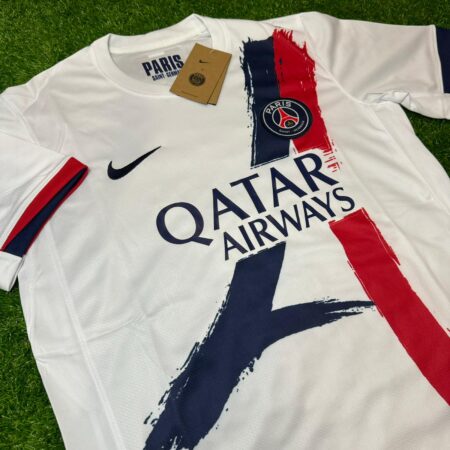 Shirt PSG 2024-25 Away White Men’s Soccer Football