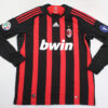 Shirt Ac Milan 08/09 Home Maldini #3 Men's Long Sleeve - Image 4