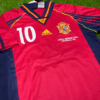 Shirt Spain 1998 Home Raul #10 With World Cup Men's Soccer Football - Image 5