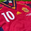 Shirt Spain 1998 Home Raul #10 With World Cup Men's Soccer Football - Image 6