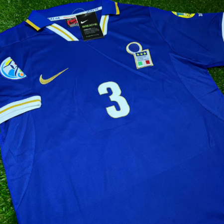 Shirt Italy 96-97 Home Maldini #3 Men's Soccer Football