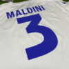 Shirt Italy 2000 White Maldini #3 Men's Soccer Football - Image 4