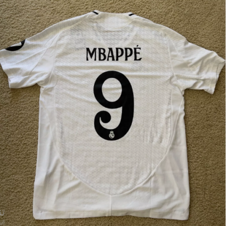 Shirt Real Madrid 24-25 Home Mbappé #9 Champions League Men's Football