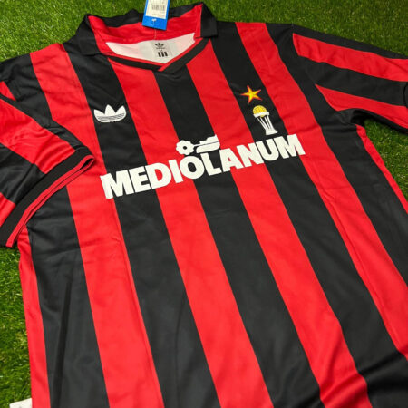 Shirt Ac Milan 90/91 Home Van Basten #9 Retro Men's Soccer Football