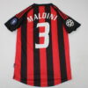 Shirt Ac Milan 02/03 Home Maldini #3 Retro Men’s Soccer Football - Image 2