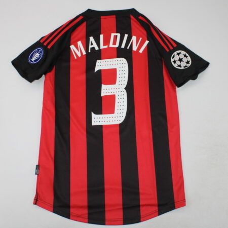 Shirt Ac Milan 02/03 Home Maldini #3 Retro Men’s Soccer Football