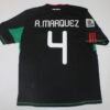 Shirt Mexico 10-11 R.MARQUEZ #4 Away black Men's Soccer Football - Image 2