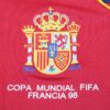 Shirt Spain 1998 Home Raul #10 With World Cup Men's Soccer Football - Image 3