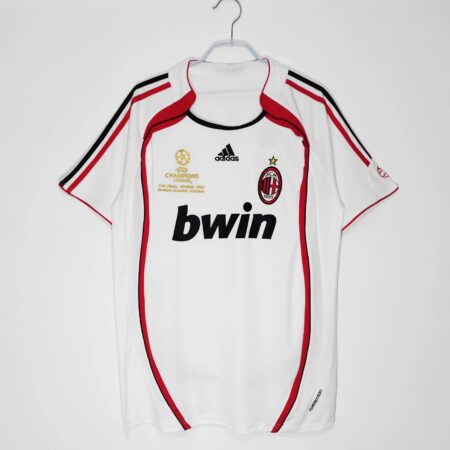 Shirt Ac Milan 06-07 Away White Final Men's Retro Football