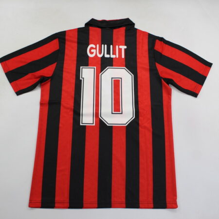 Shirt Ac Milan 1989-90 GULLIT #10 Away Retro Men's Soccer Football