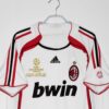 Shirt Ac Milan 06-07 Away White Final Men's Retro Football - Image 8