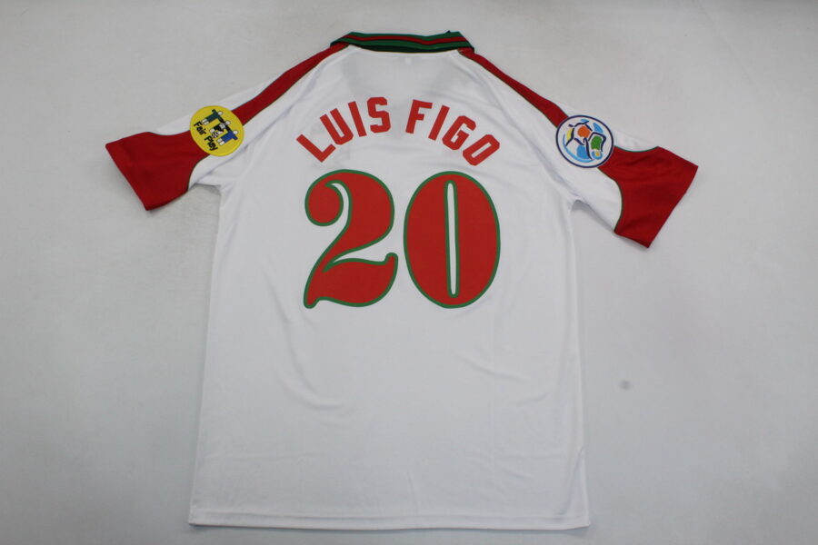 Shirt Portugal 96-97 Luis Figo #20 Away Men's Soccer Football