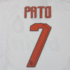 Shirt Ac Milan 2007/08 Away PATO #7 White Men’s Retro Soccer Football - Image 9