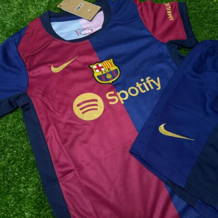 Shirt Fc Barcelona 2024-25 Home Kids Kit Soccer Football