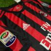 Shirt Ac Milan 2017-18 Home With League Red Men's Retro Soccer Football - Image 3