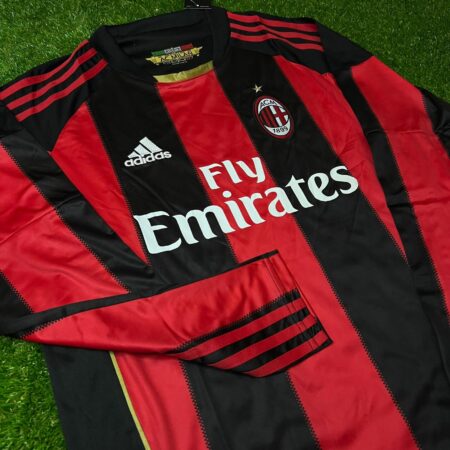 Shirt Ac Milan 2010-11 Home Long -Sleeve Men’s Retro Soccer Football