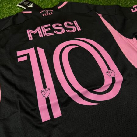 Shirt Inter Miami 24/25 Away Messi #10 Black Player Version Men’s