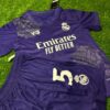 Real Madrid 24-25 Y-3 Bellingham #5 Kids Purple Kit Football - Image 2