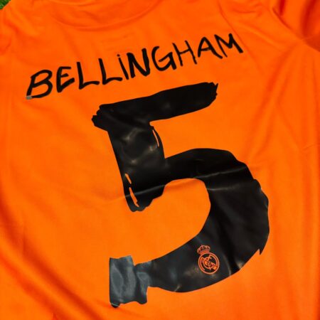 Shirt Real Madrid 2024/25 Y-3 Orange Bellingham #5 Men's