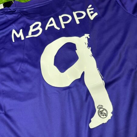 Shirt Real Madrid 24-25 Y-3 Fourth Mbappe #9 Purple Men's