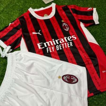 Shirt Ac Milan 2024-25 Home Kids Kit Football