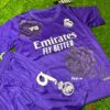 Real Madrid 2024-25 Y-3 Mbappe #9 Kids Purple Football - Image 2